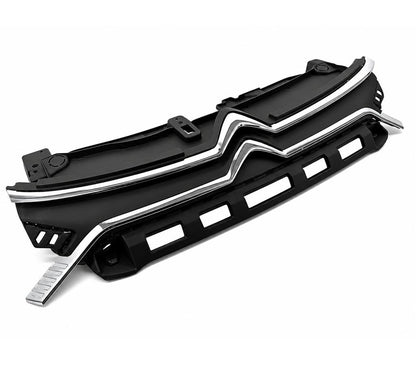 CITROEN C3 2020 - 2024 FRONT BUMPER UPPER GRILLE KIT WITH CHROME CHEVRONS BADGE