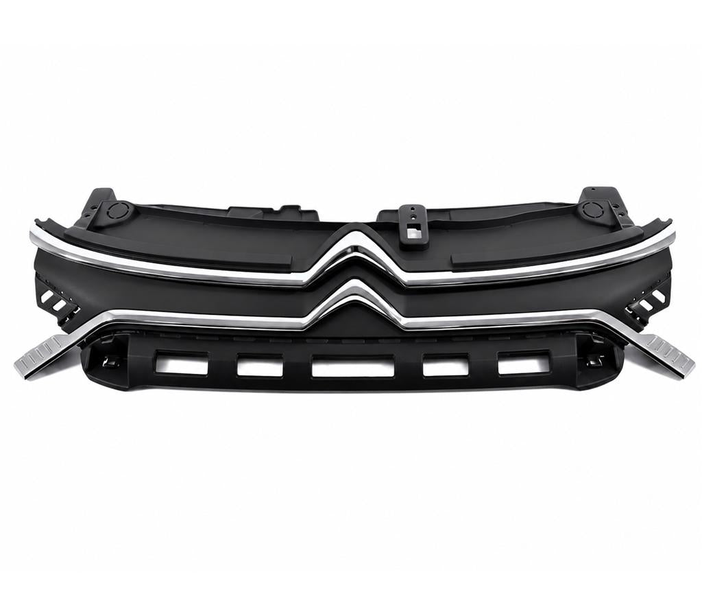CITROEN C3 2020 - 2024 FRONT BUMPER UPPER GRILLE KIT WITH CHROME CHEVRONS BADGE