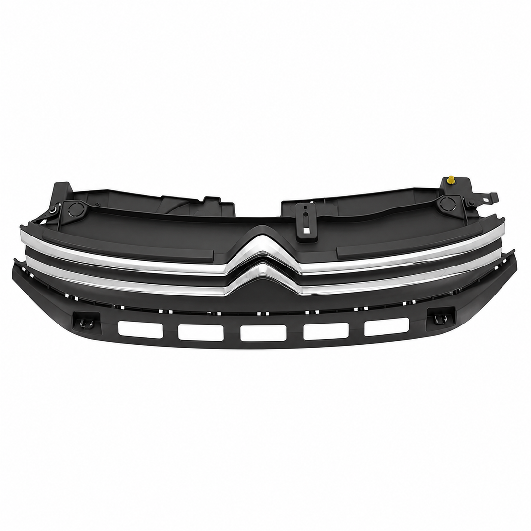 CITROEN C3 2020 - 2024 FRONT BUMPER UPPER GRILLE KIT WITH CHROME CHEVRONS BADGE