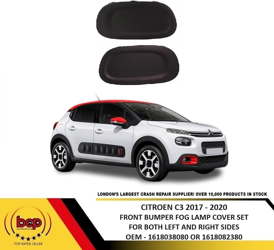CITROEN C3 2017 – 2020 FRONT BUMPER LOWER LEFT & RIGHT GRILLE NO FOG HOLES