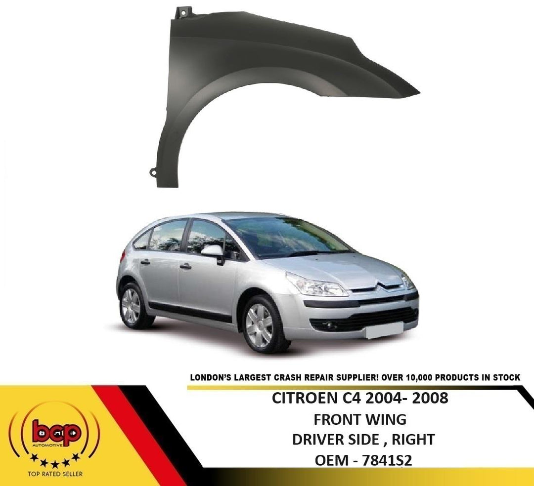 CITROEN C4 2004 - 2008 FRONT WING RIGHT HAND DRIVERS SIDE BRAND NEW PRIMED