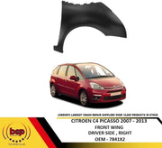 CITROEN C4 PICASSO 2007 - 2013 FRONT WING PRIMED DRIVER SIDE HIGH QUALITY