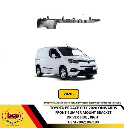 TOYOTA PROACE CITY 2020 ONWARDS FRONT BUMPER TO WING MOUNT BRACKET DRIVERS RIGHT