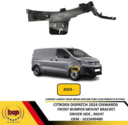 CITROEN DISPATCH 2024 ONWARDS FRONT BUMPER MOUNTING BRACKET DRIVER SIDE RIGHT