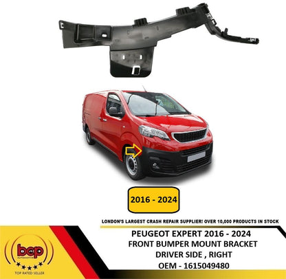 PEUGEOT EXPERT 2016 - 2024 FRONT BUMPER MOUNTING BRACKET DRIVER SIDE RIGHT