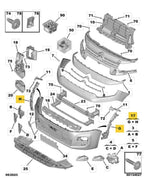 Load image into Gallery viewer, VAUXHALL COMBO 2018 - 2024 FRONT BUMPER OUTER BRACKET PAIR BOTH SIDES 1632655880
