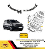 Load image into Gallery viewer, PEUGEOT PARTNER 2018 -2024 FRONT BUMPER OUTER BRACKET PAIR BOTH SIDES 1632655880