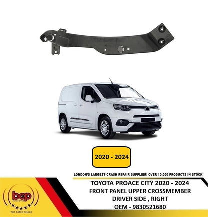 TOYOTA PROACE CITY 2020 - 2024 FRONT HEADLIGHT UPPER MOUNT BRACKET DRIVER RIGHT