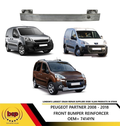 PEUGEOT PARTNER 2008 - 2018 FRONT BUMPER REINFORCEMENT CRASH BAR IMPACT BEAM