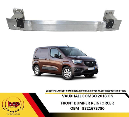 VAUXHALL COMBO 2018 FRONT BUMPER REINFORCEMENT CARRIER BAR BEAM IMPACT BAR