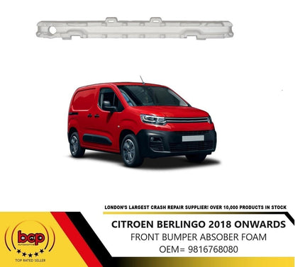 CITROEN BERLINGO 2018 ON FRONT BUMPER REINFORCEMENT ABSORBER FOAM SUPPORT