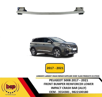 PEUGEOT 5008 2017 - 2021 FRONT LOWER REINFORCEMENT CARRIER  BAR BEAM ALUMINIUM