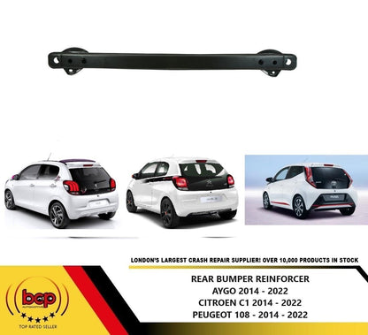 TOYOTA AYGO 2014 - 2022 REAR BUMPER REINFORCEMENT BAR CRASH BEAM 520230H020