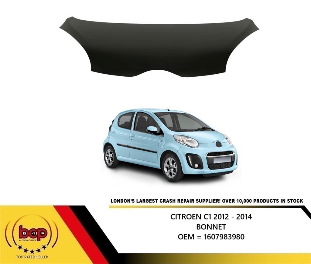 CITROEN C1 2012 - 2015 BONNET PRIMED INSURANCE APPROVED READY 2 PAINT INSURANCE