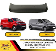 CITROEN DISPATCH 2016 ONWARDS BONNET HOOD PRIMED STEEL NEW INSURANCE APPROVED