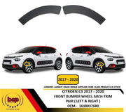 CITROEN C3 2017 - 2020 FRONT BUMPER ARCH TRIM MOUDLING PAIR LEFT & RIGHT