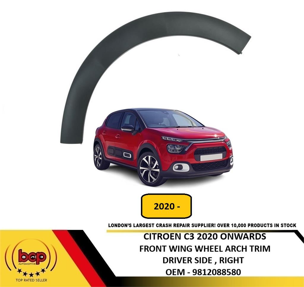 CITROEN C3 2020 ONWARDS FRONT WING WHEEL ARCH TRIM MOUDLING RIGHT DRIVER SIDE