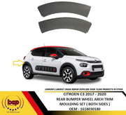 CITROEN C3 2017– 2020 REAR BUMPER WHEEL ARCH TRIM MOUDLING KIT SET FOR BOTH SIDES