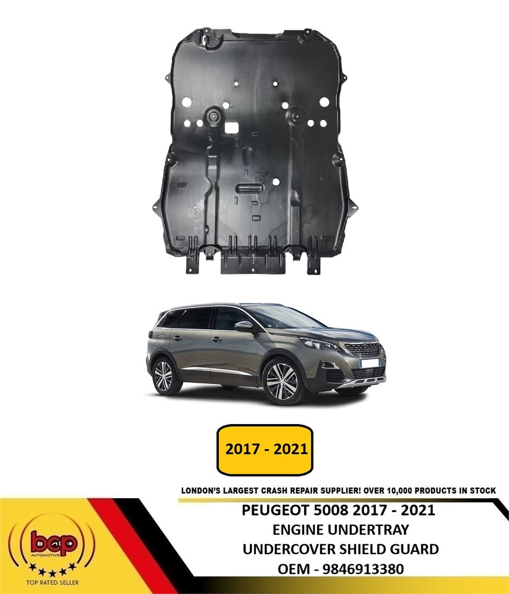 PEUGEOT 5008 2017 - 2021 ENGINE UNDERTRAY UNDERCOVER SHIELD GUARD NEW ...
