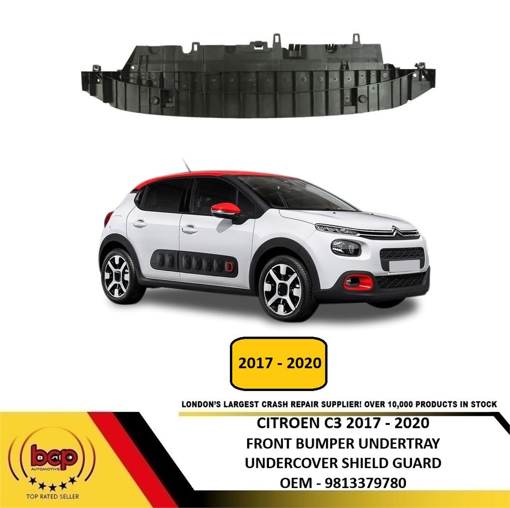 CITROEN C3 2017 – 2020 FRONT BUMPER UNDERTRAY UNDER COVER SHEILD GUARD NEW
