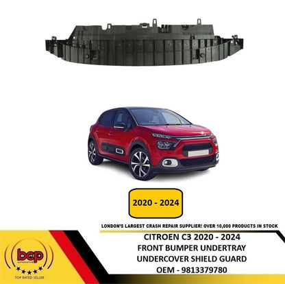 CITROEN C3 2020 - 2024 FRONT BUMPER UNDERTRAY UNDER COVER SHEILD GUARD NEW