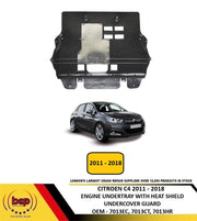 CITROEN C4 2011 - 2018 ENGINE UNDERTRAY UNDERCOVER GUARD WITH HEAT SHIELD 7013EC