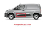 Load image into Gallery viewer, FIAT DOBLO 2020 - 2024 FRONT DOOR MOULDING BLACK PASSENGER SIDE LEFT

