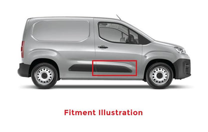 VAUXHALL COMBO 2018 - 2024 SIDE PANEL MOULDING BLACK DRIVER SIDE RIGHT NEW