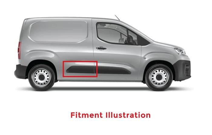 TOYOTA PROACE CITY 2020 - 2024 SIDE PANEL MOULDING BLACK DRIVER SIDE RIGHT NEW