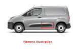 Load image into Gallery viewer, FIAT DOBLO 2022 ONWARDS SLIDING DOOR MOULDING BLACK PASSENGER SIDE LEFT