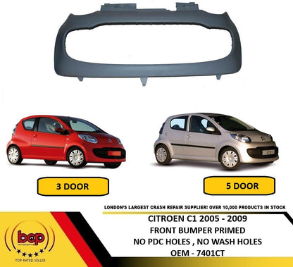 CITROEN C1 2005 – 2009 FRONT BUMPER PRIMED BRAND NEW READY TO PAINT