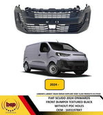 Load image into Gallery viewer, FIAT SCUDO 2024 ON FRONT BUMPER TEXTURED BLACK NO PDC HOLES NEW 16931978XT 2