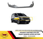 Load image into Gallery viewer, PEUGEOT PARTNER 2018 - 2023 FRONT BUMPER UPPER GRILLE SUPPORT HOLDER PRIMED
