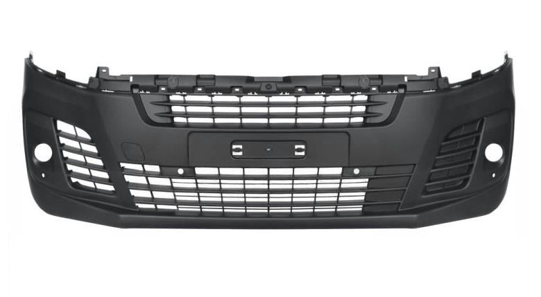 PEUGEOT EXPERT 2016 - 2024 FRONT BUMPER BLACK WITH FOG HOLES & PARKING SENSORS