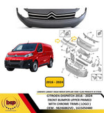 Load image into Gallery viewer, CITROEN DISPATCH 2016-2024 FRONT GRILLE PRIMED WITH CHROME 98246882VD 1615050480