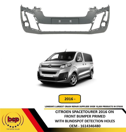 CITROEN SPACETOURER 2016 ON FRONT BUMPER PRIMED WITH BLINDSPOT DETECTION HOLES