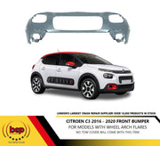 CITROEN C3 2016 - 2020 FRONT BUMPER UPPER PRIMED WITH FLARE ARCH TRIM HOLES