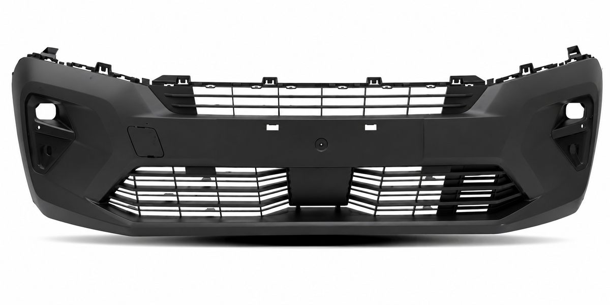 PEUGEOT PARTNER 2024 ON FRONT BUMPER TEXTURED BLACK NO PDC HOLES NEW 16934930XT
