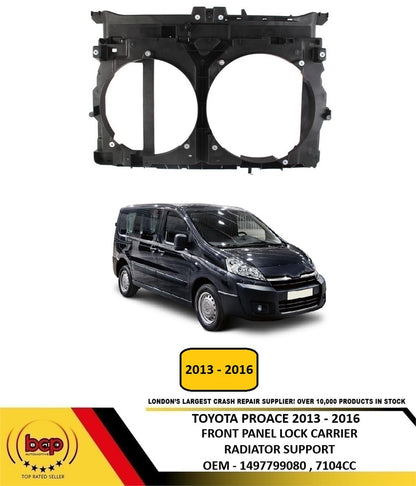 TOYOTA PROACE 2013 - 2016 FRONT PANEL SLAM PANEL RADIATOR SUPPORT NEW