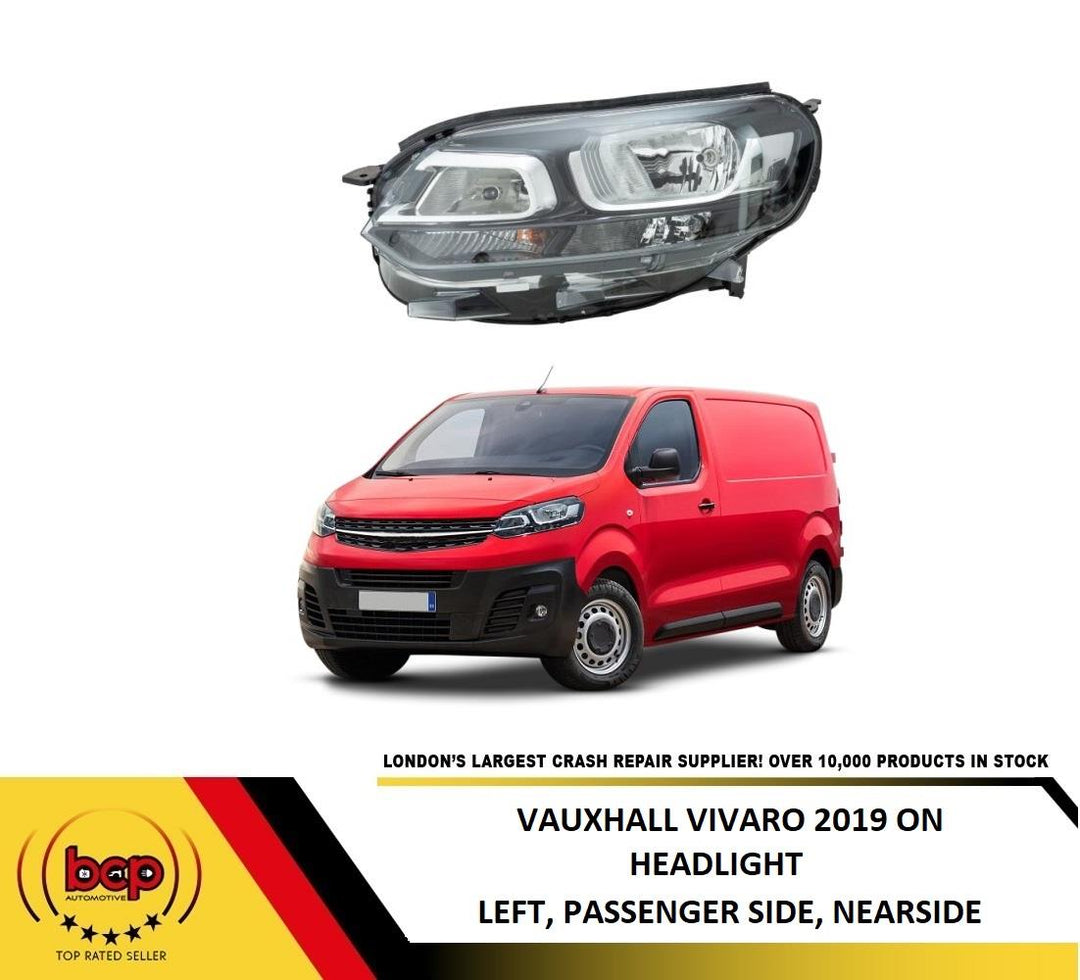 VAUXHALL VIVARO 2019 ON HEADLAMP HEADLIGHT LEFT PASSENGER SIDE 9808567980