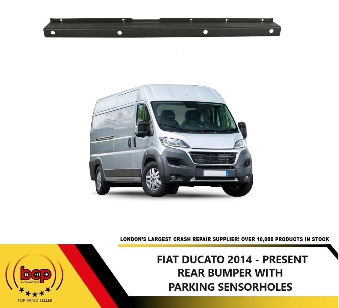 Fiat Ducato 2014 ON REAR BUMPER CENTRE WITH PARKING SENSOR HOLES TEXTURED