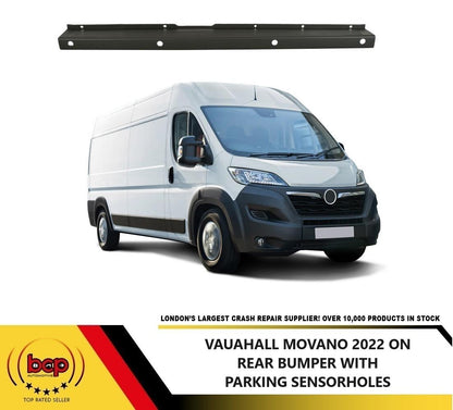 Vauxhall Movano 2022 ON REAR BUMPER CENTRE WITH PARKING SENSOR HOLES TEXTURED