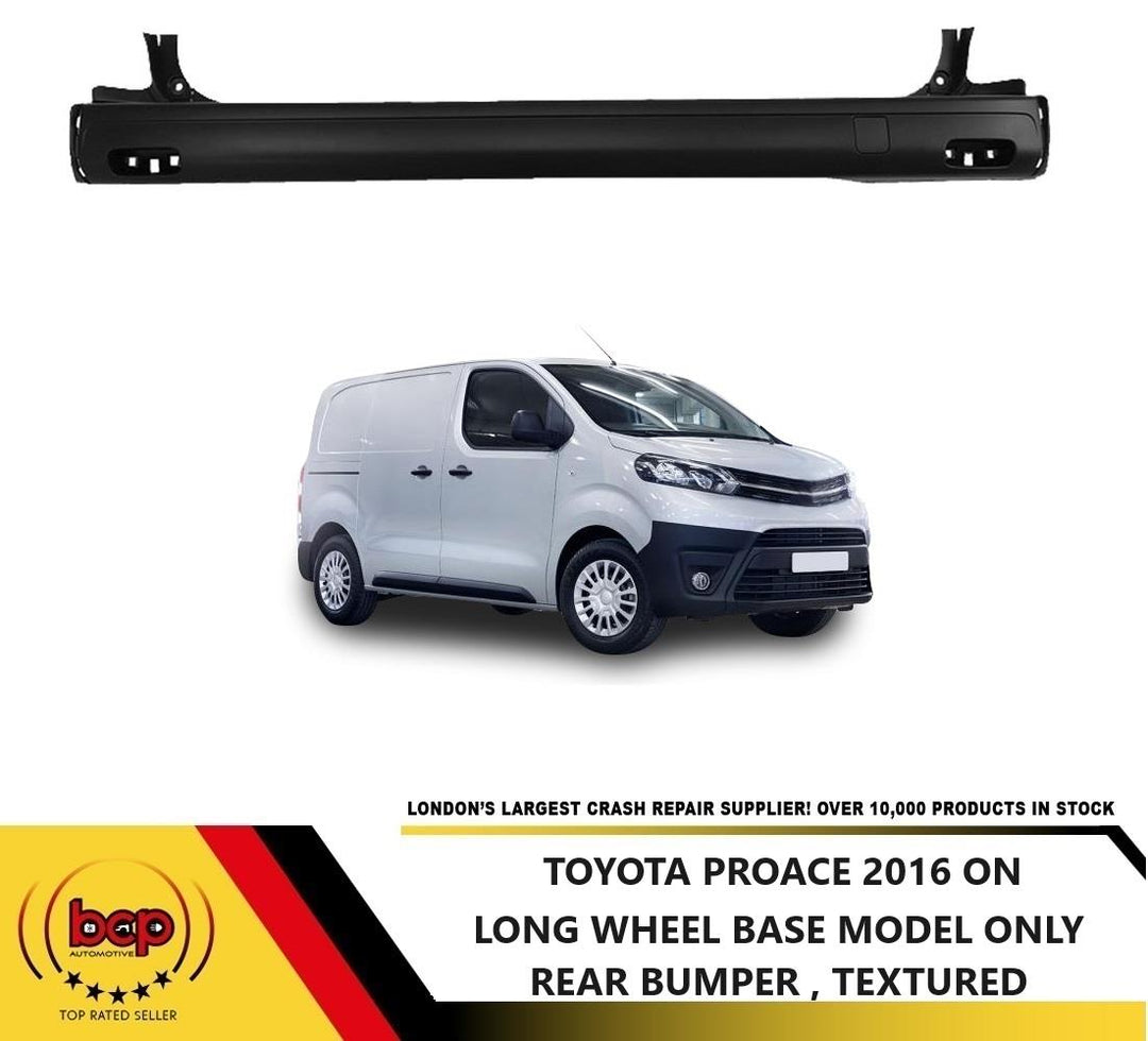 TOYOTA PROACE 2016 ON REAR BUMPER NO SENSOR HOLES LONG WHEEL BASE MODELS ONLY
