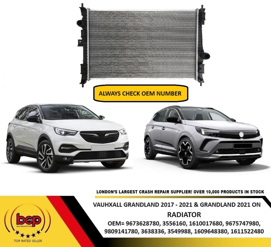 VAXUHALL GRANDLAND GRANDLAND X  2017 ON RADIATOR WATER COOLER 636014