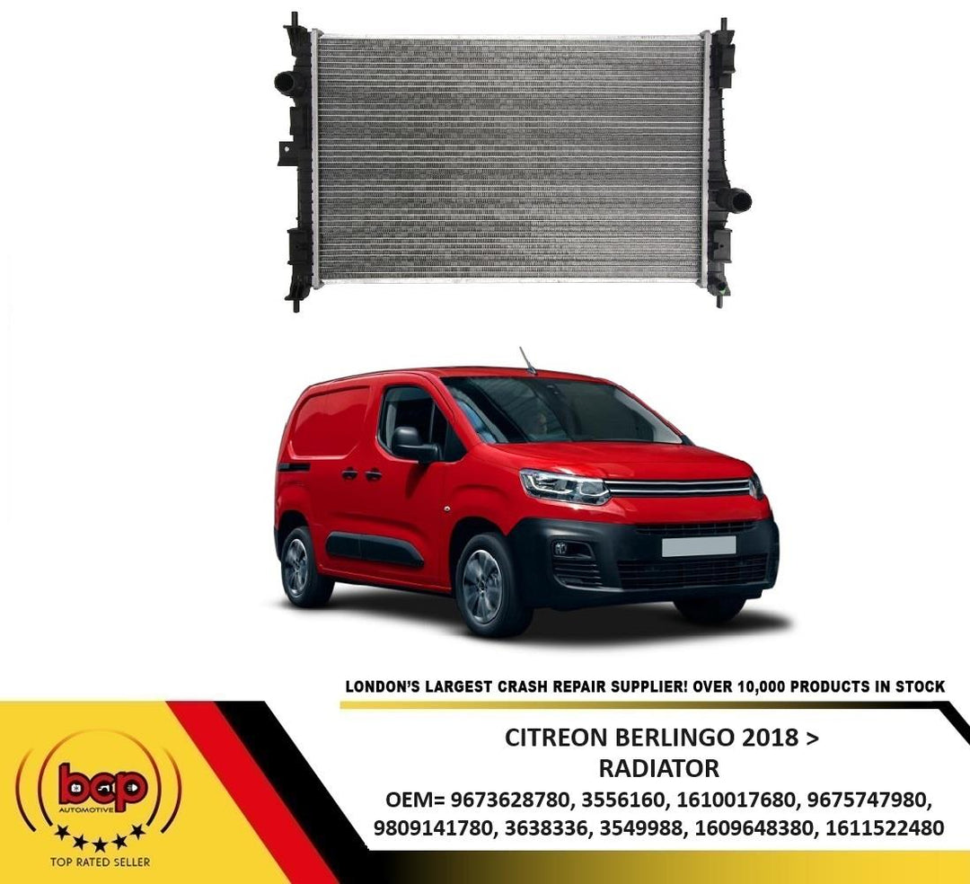 CITREON BERLINGO 2018 ON RADIATOR WATER COOLER 636014 CHECK OEM PART NUMBER