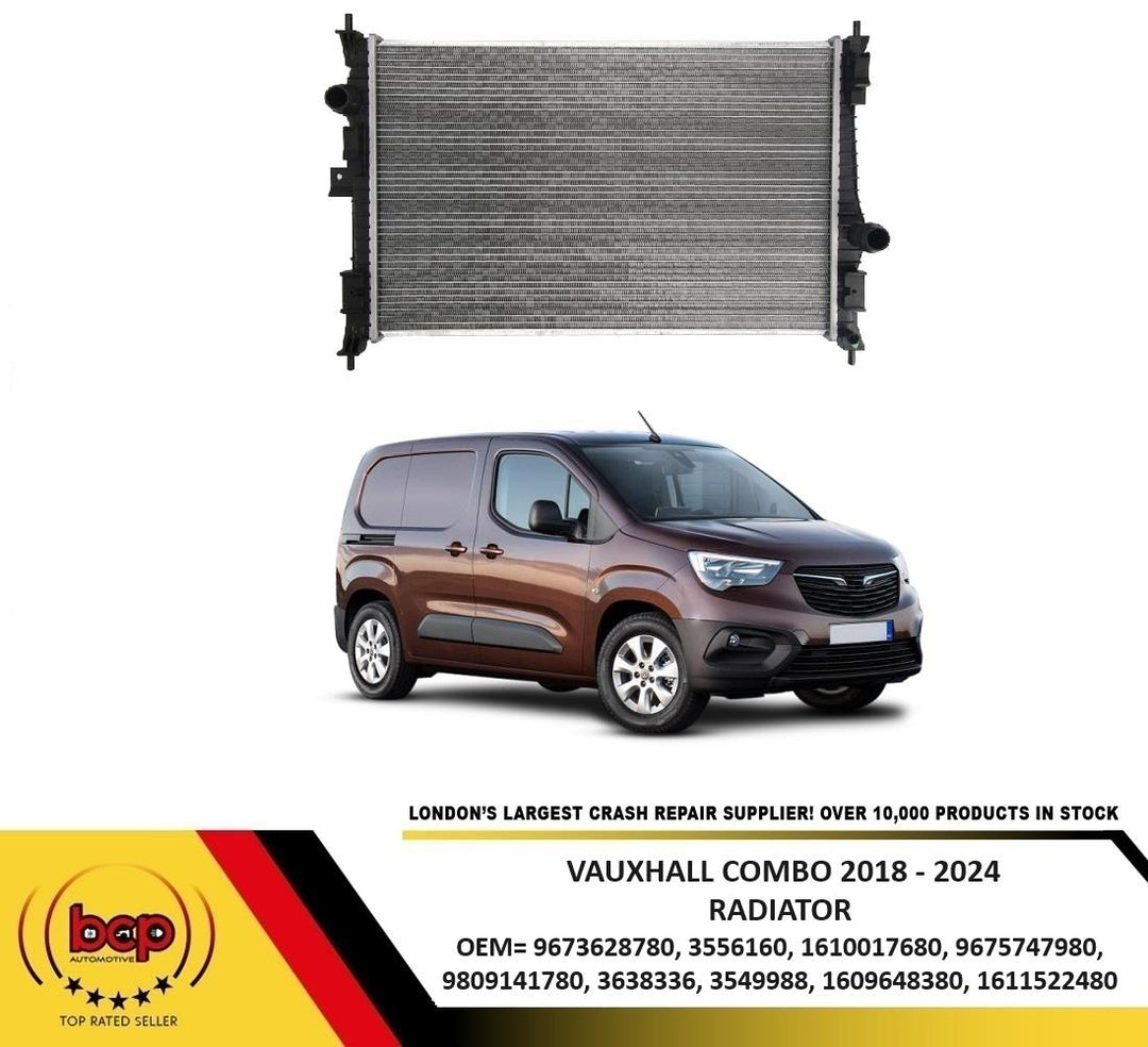 VAUXHALL COMBO 2018 ON RADIATOR WATER COOLER 636014 CHECK OEM PART NUMBER