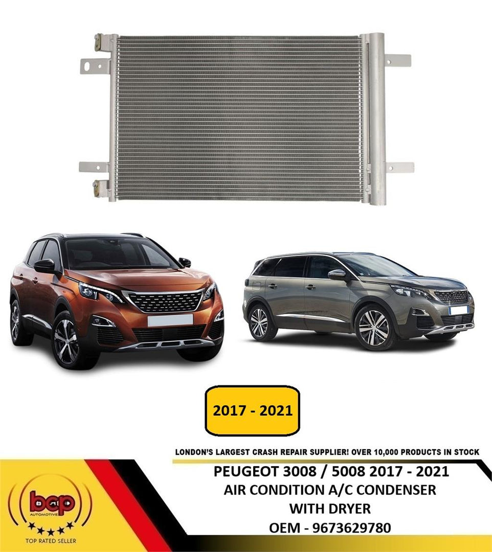 PEUGEOT 3008 5008 2017 - 2021 AIR CONDTION A/C CONDENSER WITH DRYER 9673629780