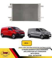 CITROEN DISPATCH 2016 ONWARDS AIR CONDTION A/C CONDENSER WITH DRYER 9673629780