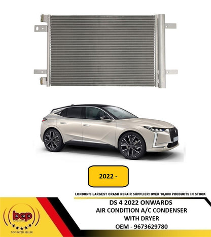 CITROEN DS 4 2022 ONWARDS AIR CONDTION A/C CONDENSER WITH DRYER 9673629780