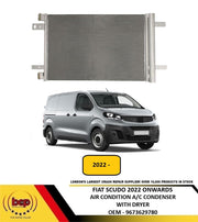 FIAT SCUDO 2022 ONWARDS AIR CONDTION A/C CONDENSER WITH DRYER 9673629780